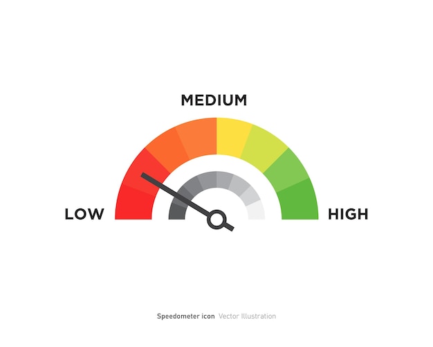 Speedometers icon design Energy meter icon Vector illustration