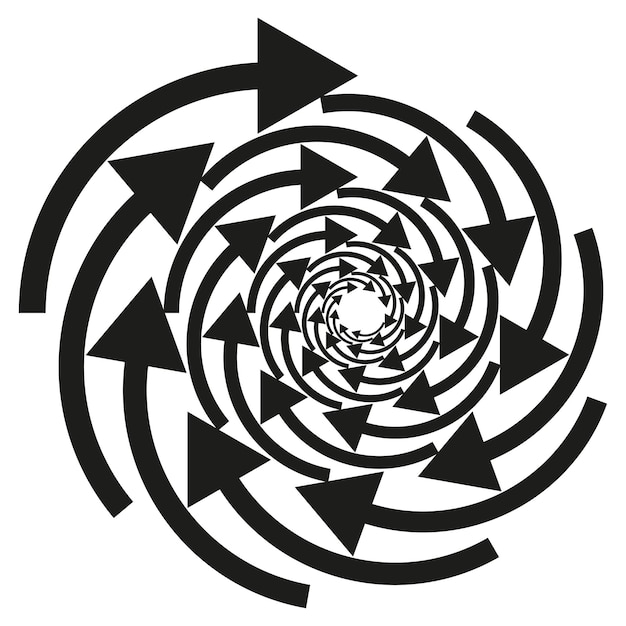 Spiral arrows great design for any purposes. Vector illustration.
