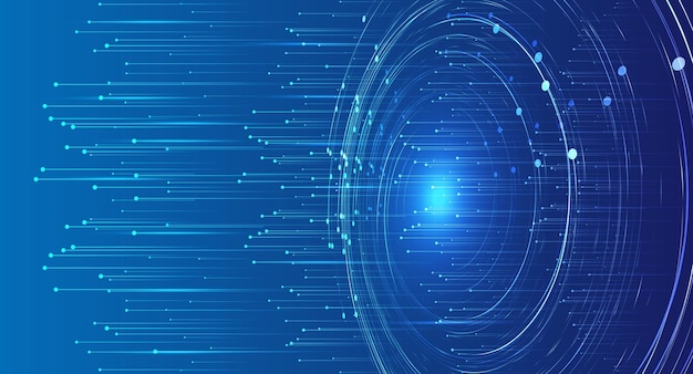 Spiral bobin yayan nokta çizgisi parçacık İnternet teknolojisi büyük veri arka planı