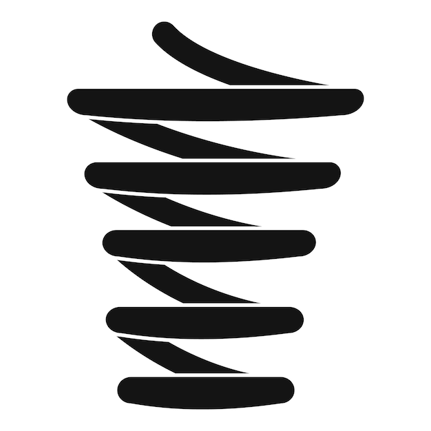 Spiral spring icon Simple illustration of spiral spring vector icon for web design isolated on white background