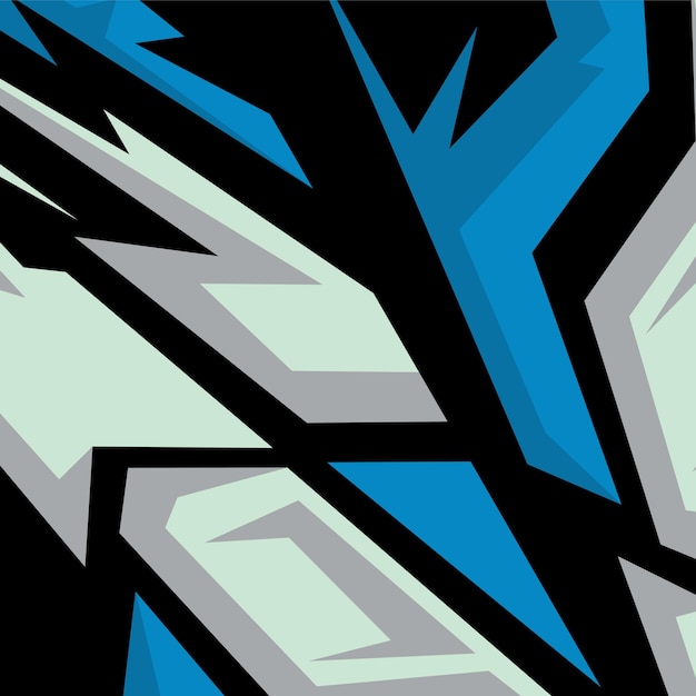 sports car sticker wrap design vector