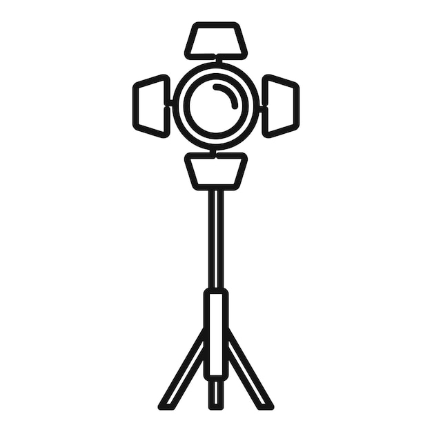 spotlight icon outline spotlight vector icon for web design isolated on white background