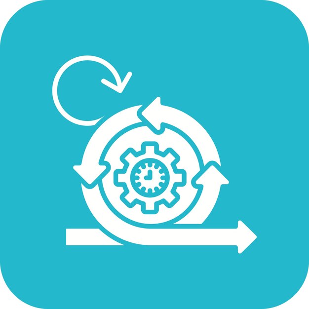 sprint review icon vector image can be used for agile
