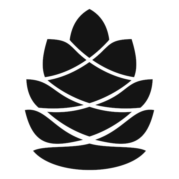 spruce pine cone icon simple illustration of spruce pine cone vector icon for web design isolated on white background