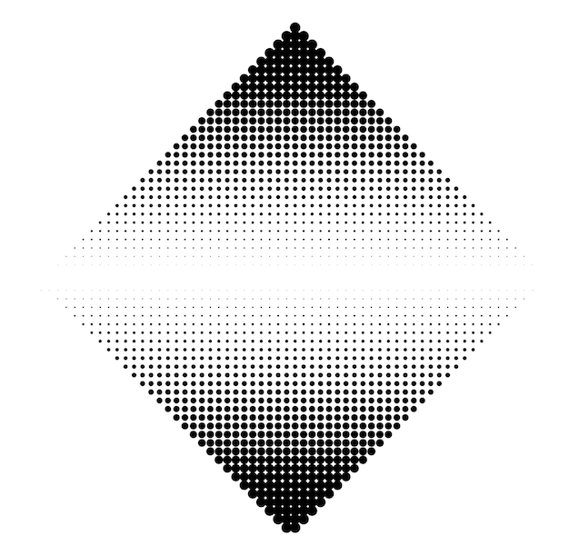 Square halftone gradient vector retro background