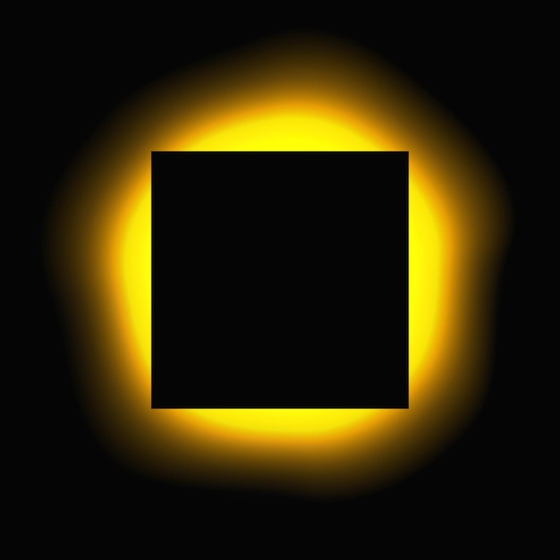 square illuminate light frame with color gradient