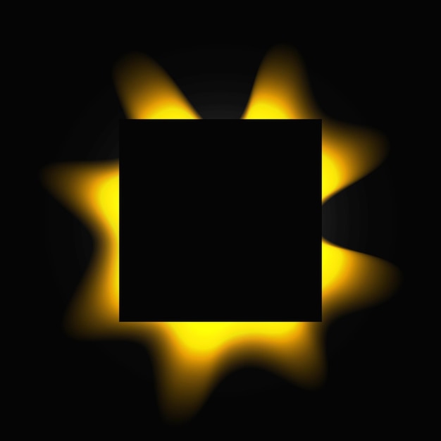 square illuminate light frame with color gradient