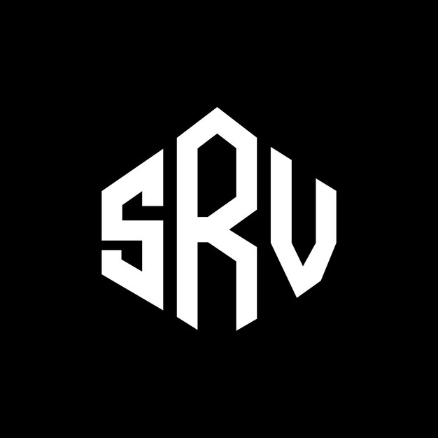 srv letter logo design with polygon shape srv polygon and cube shape logo design srv hexagon vector logo template white and black colors srv monogram business and real estate logo