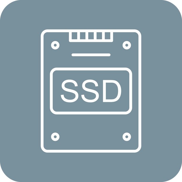 ssd icon vector image can be used for computer and hardware