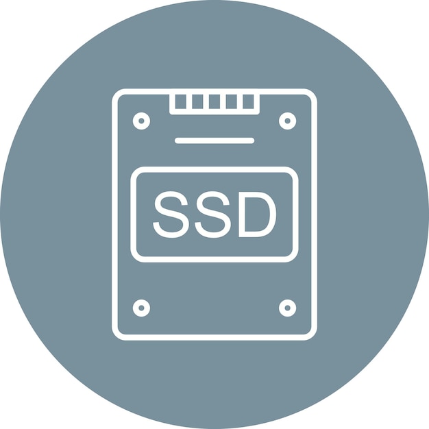 ssd icon vector image can be used for computer and hardware