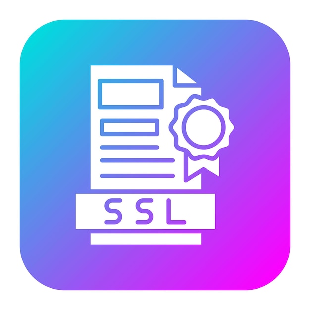 SSL File vector icon Can be used for Coding and Development iconset