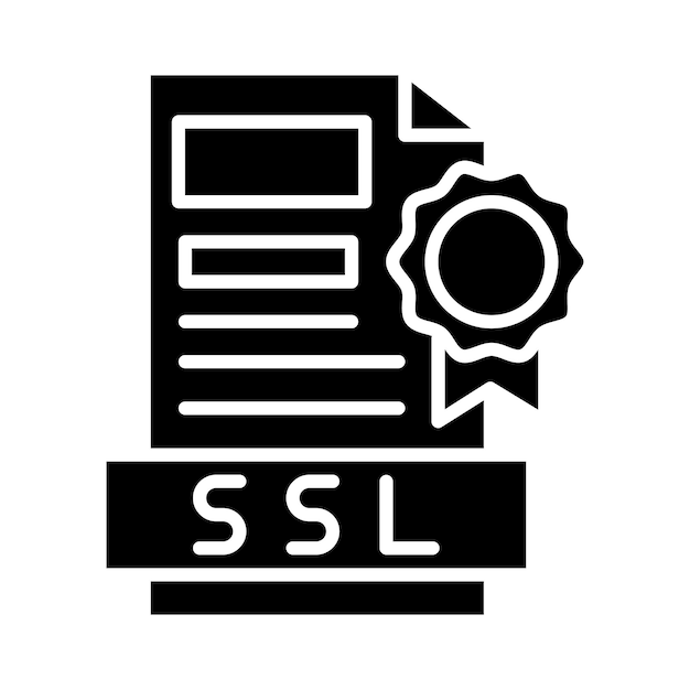 SSL File Vector Illustration Style