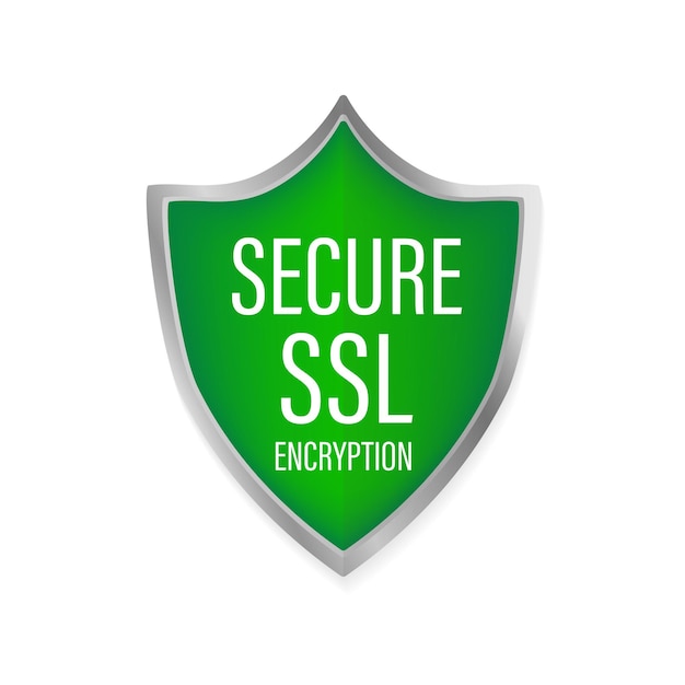 ssl secure on white background protection icon vector information icon vector data protection