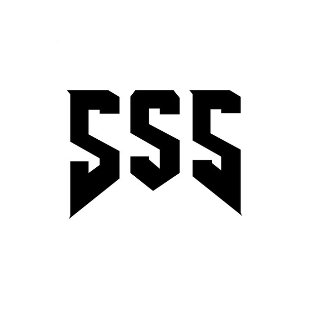 SSS letter logo design for technology company SSS logo design black and white color combination SSS logo SSS vector SSS design SSS icon SSS alphabet SSS typography logo design