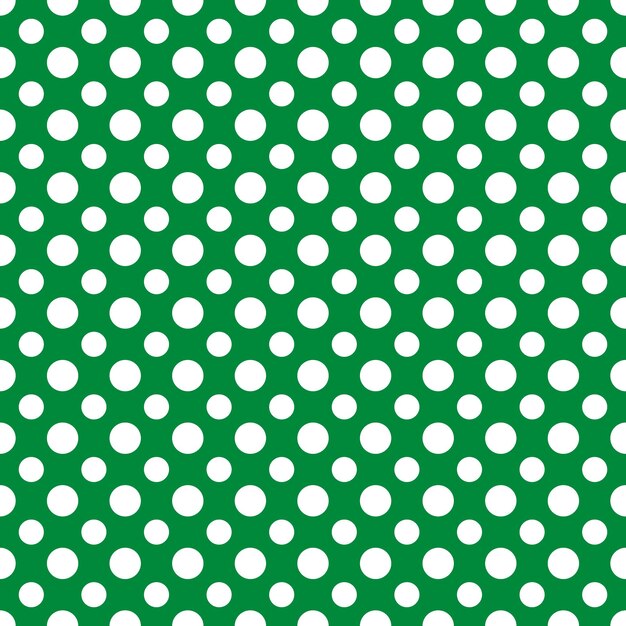 St Patrick s day polka dot seamless pattern Green white background Saint Patricks backdrop Vector template for fabric textile wallpaper wrapping paper etc