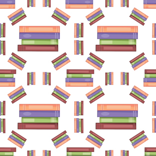 Stack of books pattern illustration