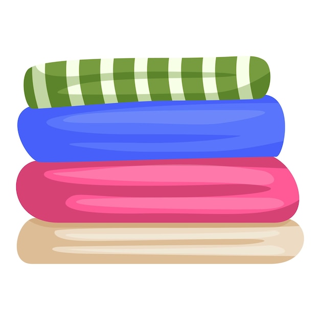 Stack of colorful and cozy blankets providing warmth and comfort