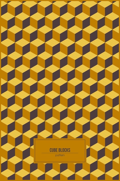 stack of cube blocks pattern with brown color