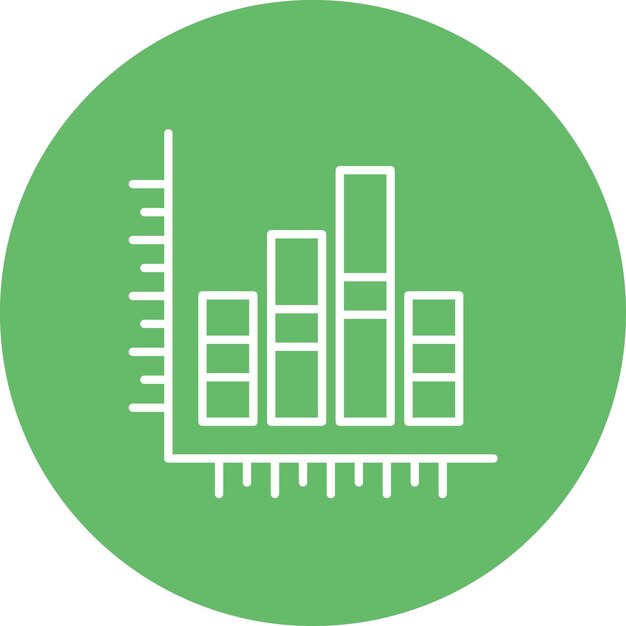 Stacked Column icon vector image Can be used for Infographic