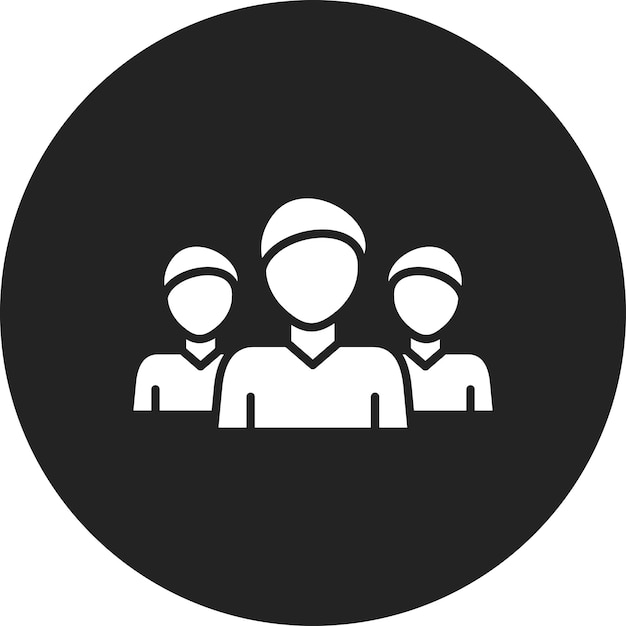 staff icon vector image can be used for video production