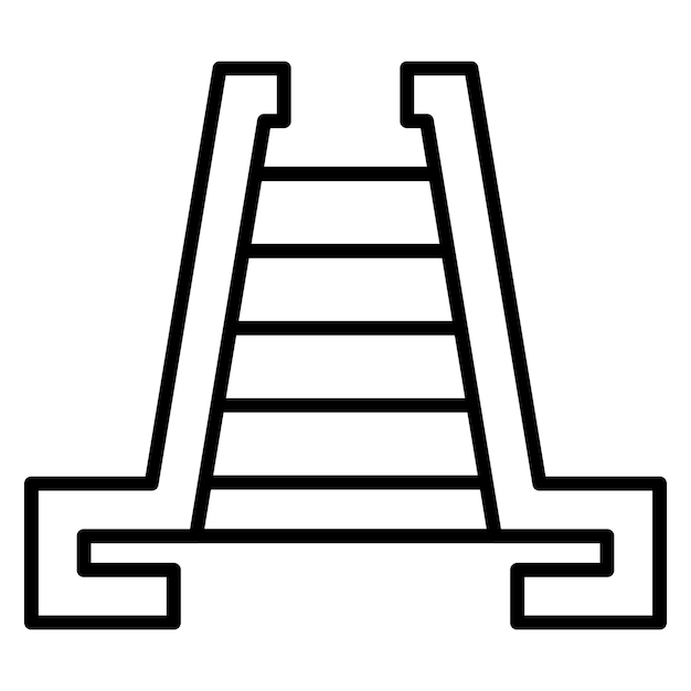 Stairs vector icon Can be used for Railway iconset