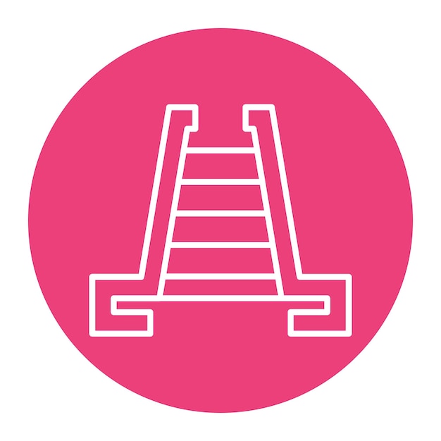 Stairs vector icon Can be used for Railway iconset