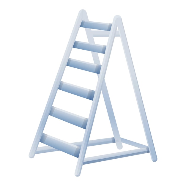 Stairway ladder icon Cartoon of stairway ladder vector icon for web design isolated on white background