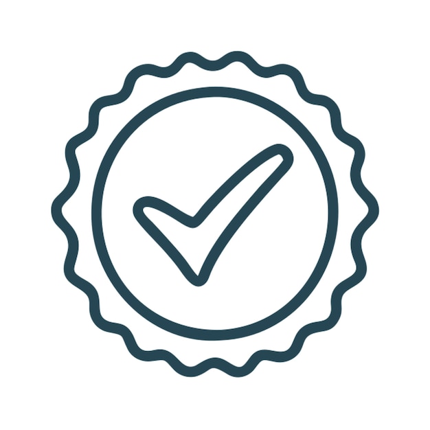 stamp passed icon outline