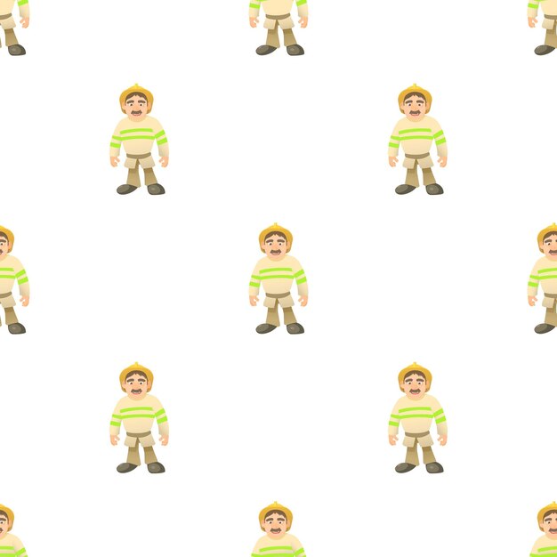 standing firefighter pattern seamless background texture repeat wallpaper geometric vector
