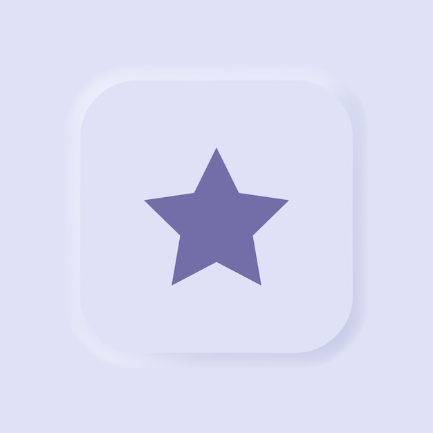 Star icon Star icon in neumorphism style