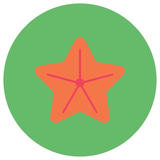 Starfish Flat Illustration