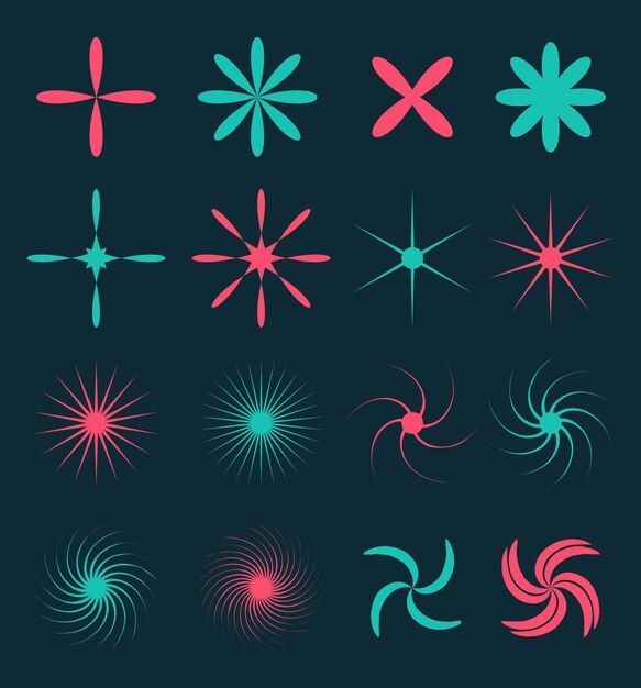 STARS SHAPE ELEMENT Y2K DESIGN