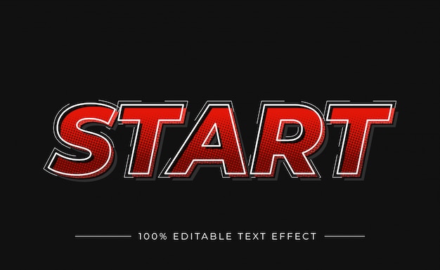 Start 3d text effect with gradient color