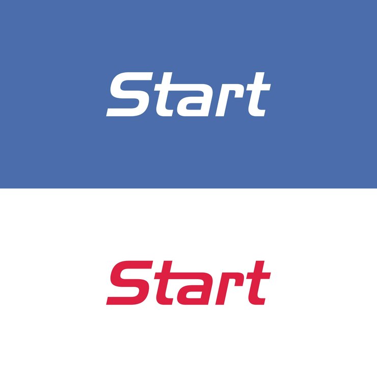 Vektör start logo minimalistic design logo vector design template