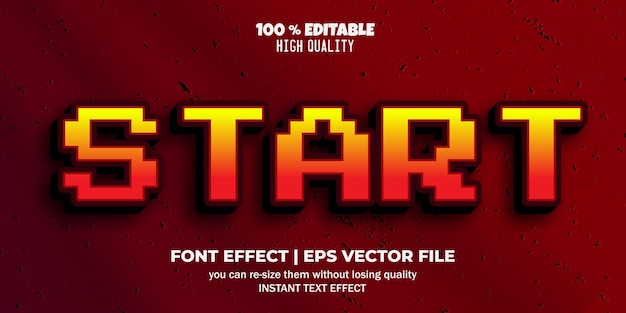 start text effect