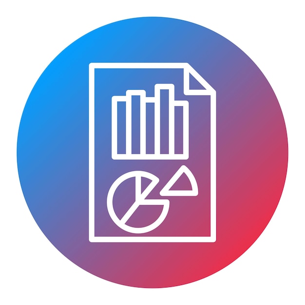 Statistics Report icon vector image Can be used for Documents And Files