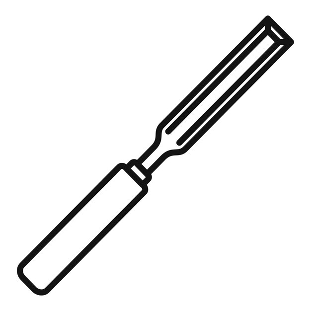 Stemmejern snedkerikon Kontur stemmejern snedker vektorikon til webdesign isoleret på hvid baggrund