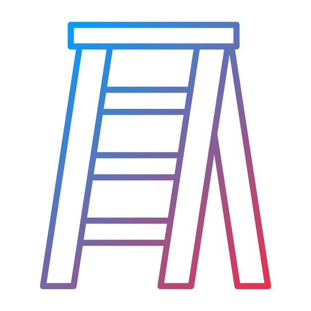 Stepladder icon vector image Can be used for Construction Tools