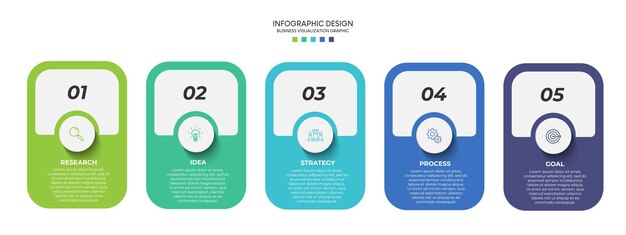 steps business data visualization timeline process infographic template design with icon
