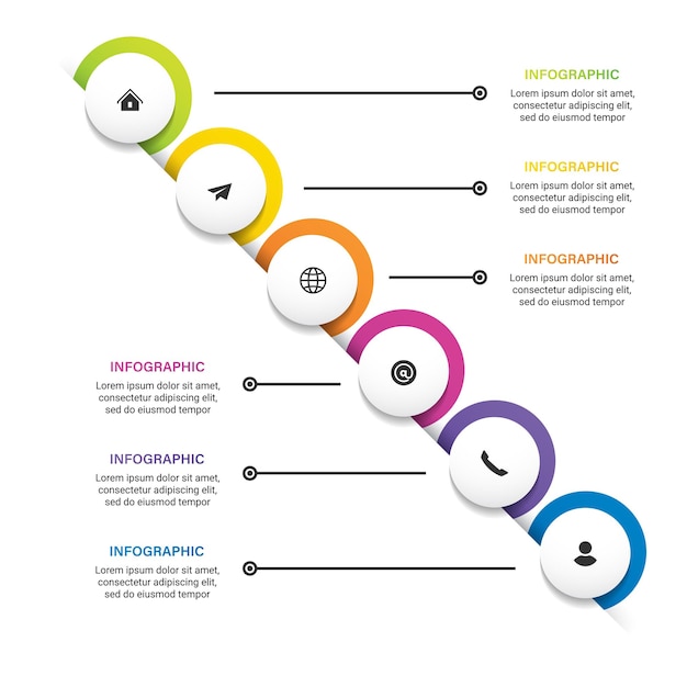 steps business data visualization timeline process infographic template design with icons