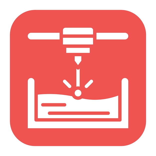Stereolithography icon vector image Can be used for Additive Maufacturing