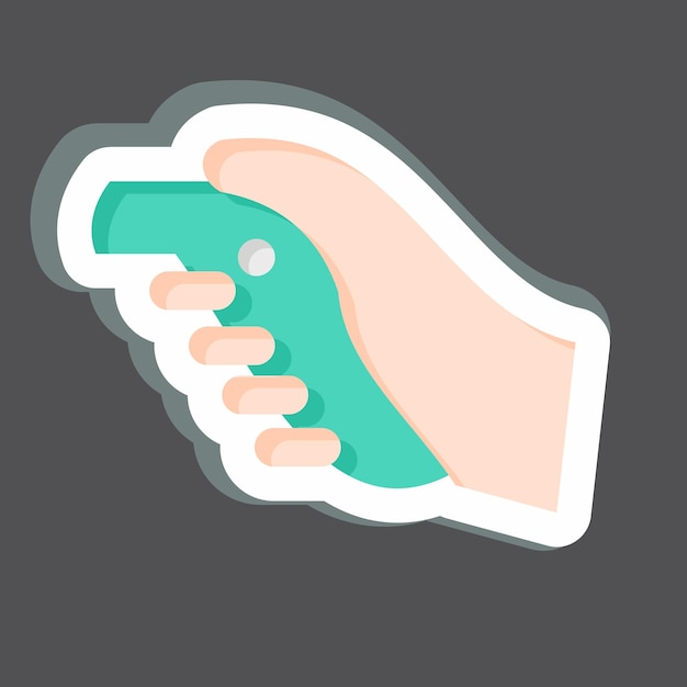 sticker vr controller related to 3d visualization symbol simple design editable