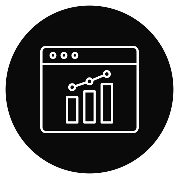 Stock Market Webpage icon vector image Can be used for Business