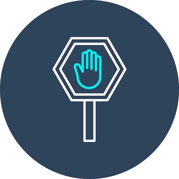 Stop Sign vector icon Can be used for Protection and Security iconset