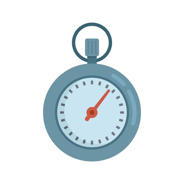 stopclock icon flat vector stopwatch clock watch timer isolated