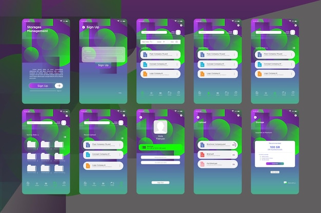 Storage Management App UI Kit Template