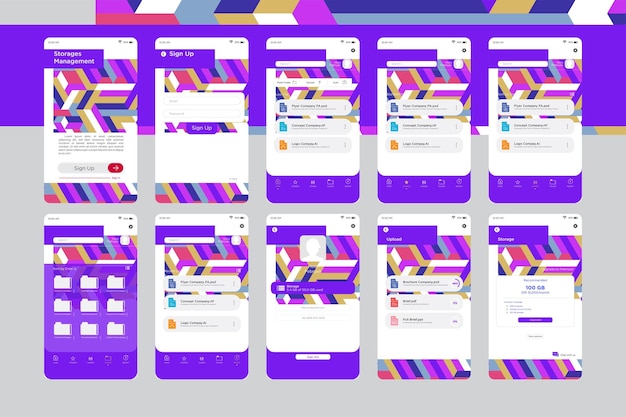 Storage Management App UI Kit Template