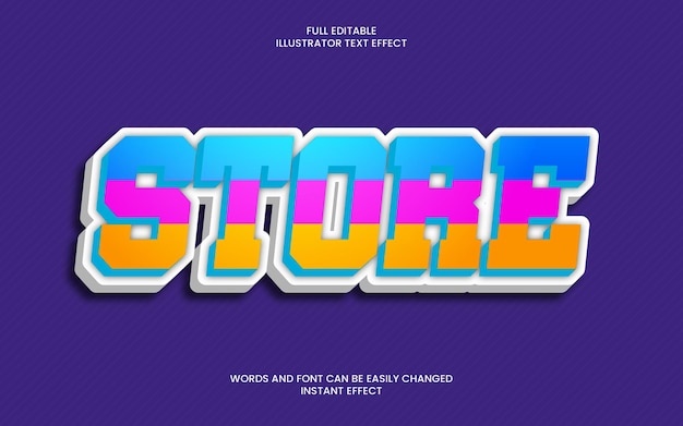 Store Text Effect