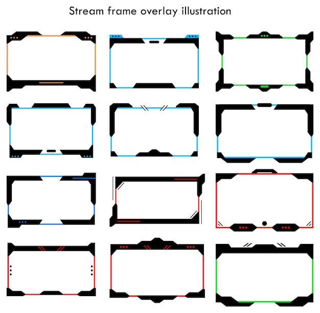 Stream frame overlay fantasy banner illustration