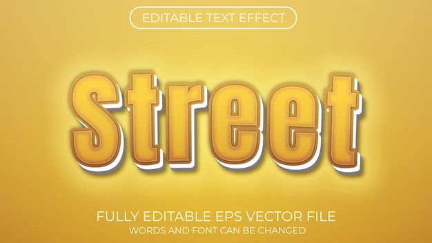 Street text effect